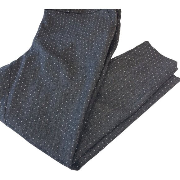 LOFT Plus Women Marisa Skinny Pants SZ 16 Gray Dotted Pattern Stretchy  Slim Fit - Picture 14 of 14